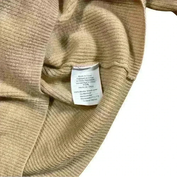 J Crew Balloon-sleeve turtleneck sweater Merino Wool - Picture 7 of 9